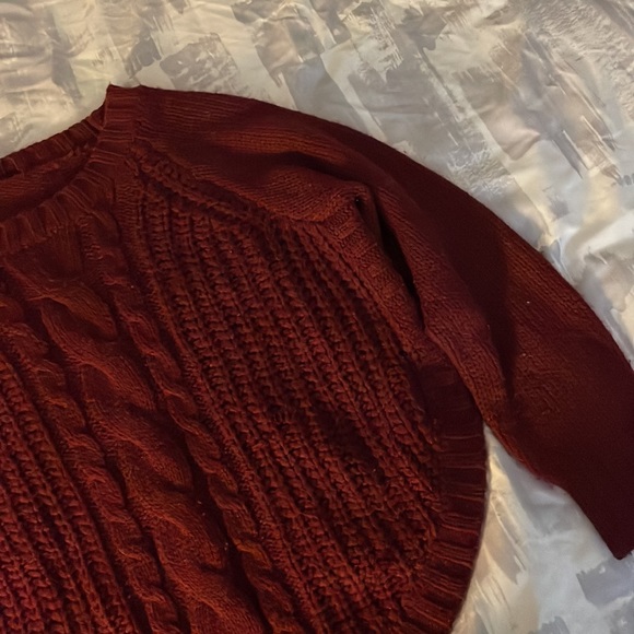 Burgundy Knitted Sweater - Picture 2 of 4